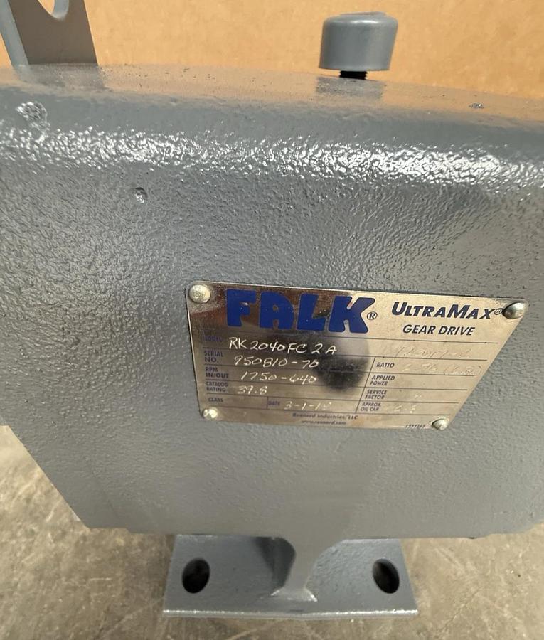 FALK RK2040FC2A Gear Box Speed Reducer Ratio 2.76 LR 1.4 SF 1750/640rpm *NEW*
