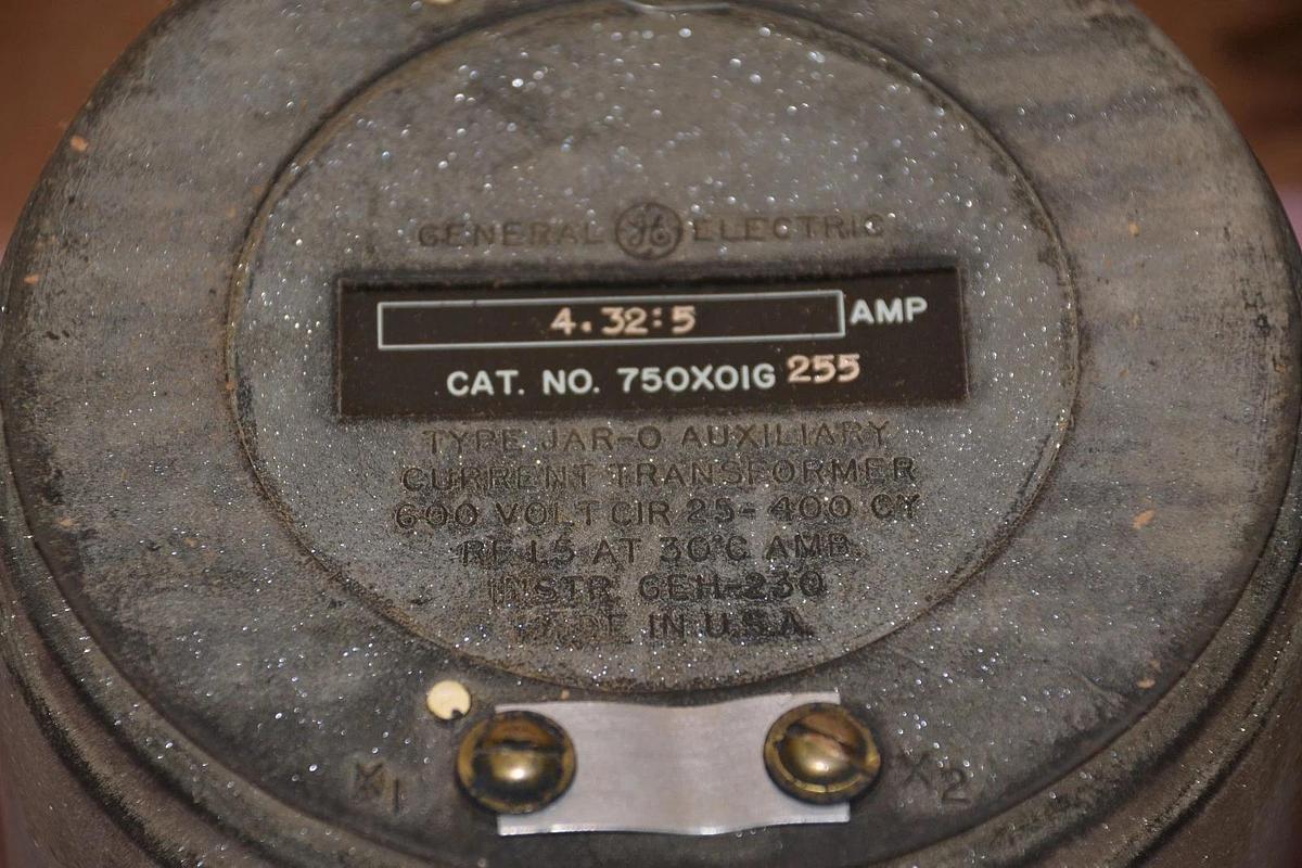 GENERAL ELECTRIC TRANSFORMER AUXILIARY CURRENT 750X0IG 4.32:5 AMP NEW