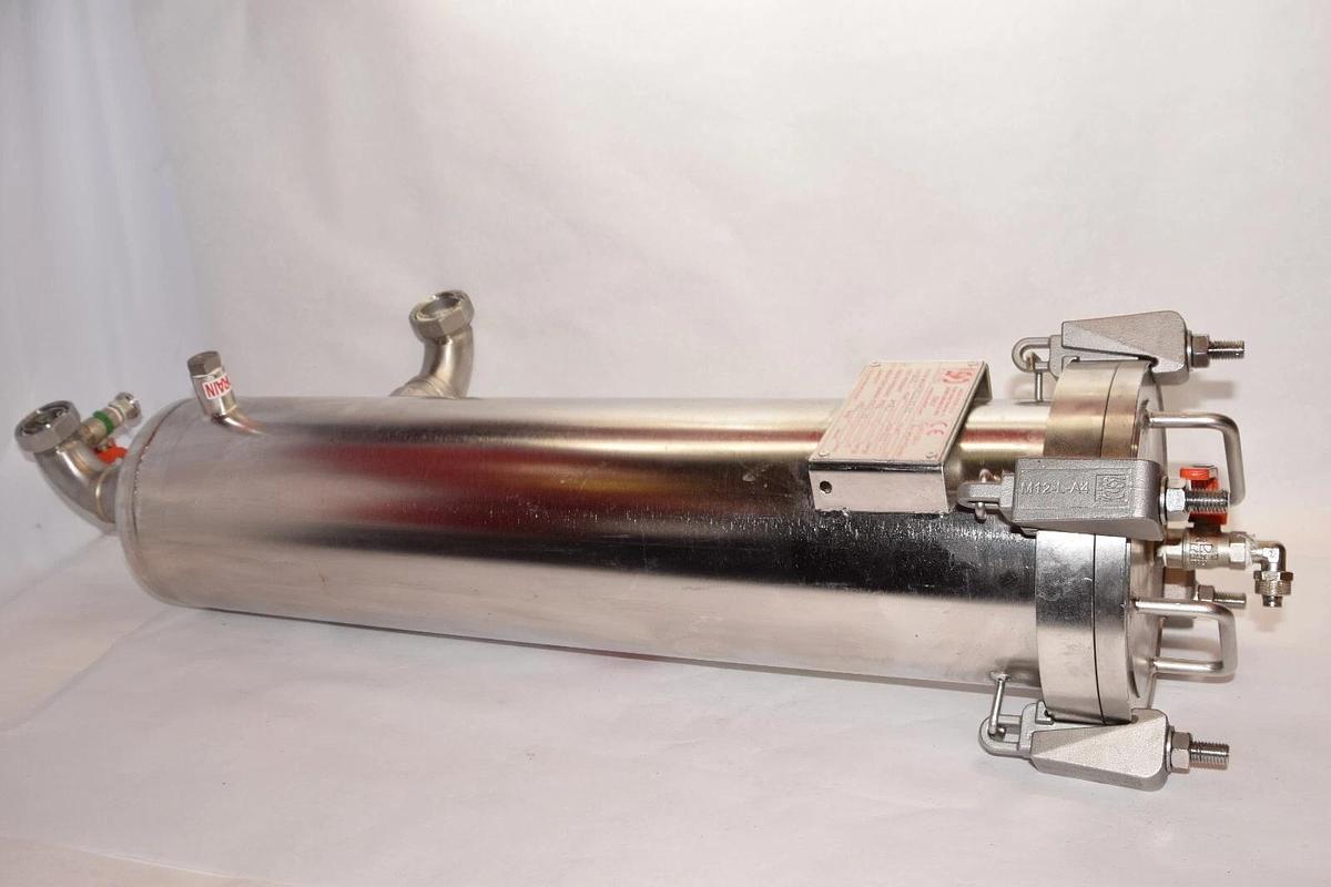 Used ASCO Stainless steel FILTRI 6" Filter Housing MTM032SL1HT-A35 1" Port Size  SS