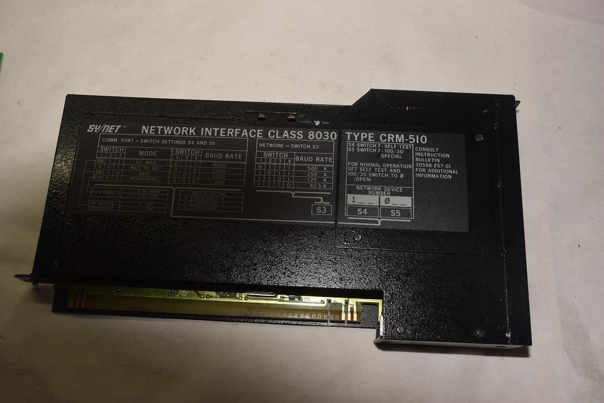 Used SQUARE D SY/MAX 8030 CRM-510 SERIES E  INTERFACE MODULE