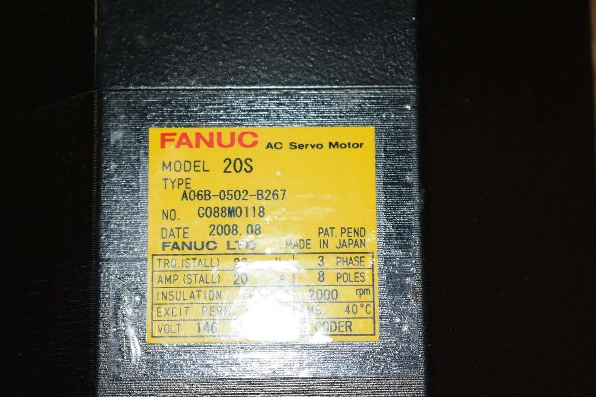 Refurbished FANUC A06B-0502-B267 / A06B0502B267 20S  AC Servo Motor
