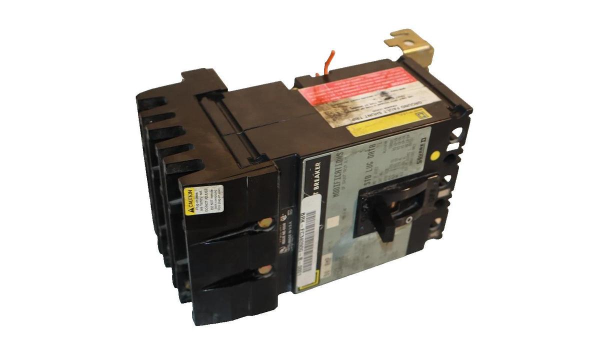 Used Square D 90A 90 Amp Circuit Breaker FC34090G Series 3 Shunt Trip 480VAC