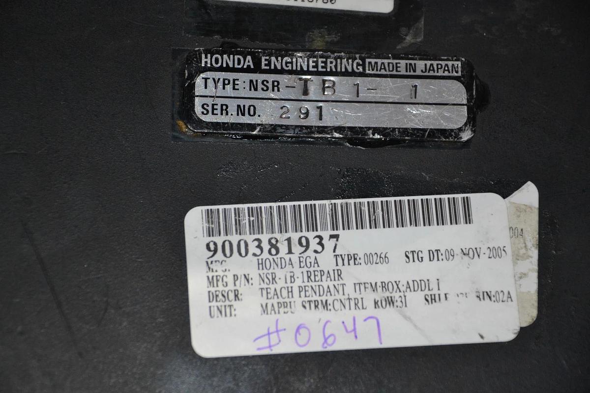 Used Honda EGA NSR-TB-1REPAIR TEACH PENDANT NSR-TB-1-1 ver 3.4 type 00266 MAPBU