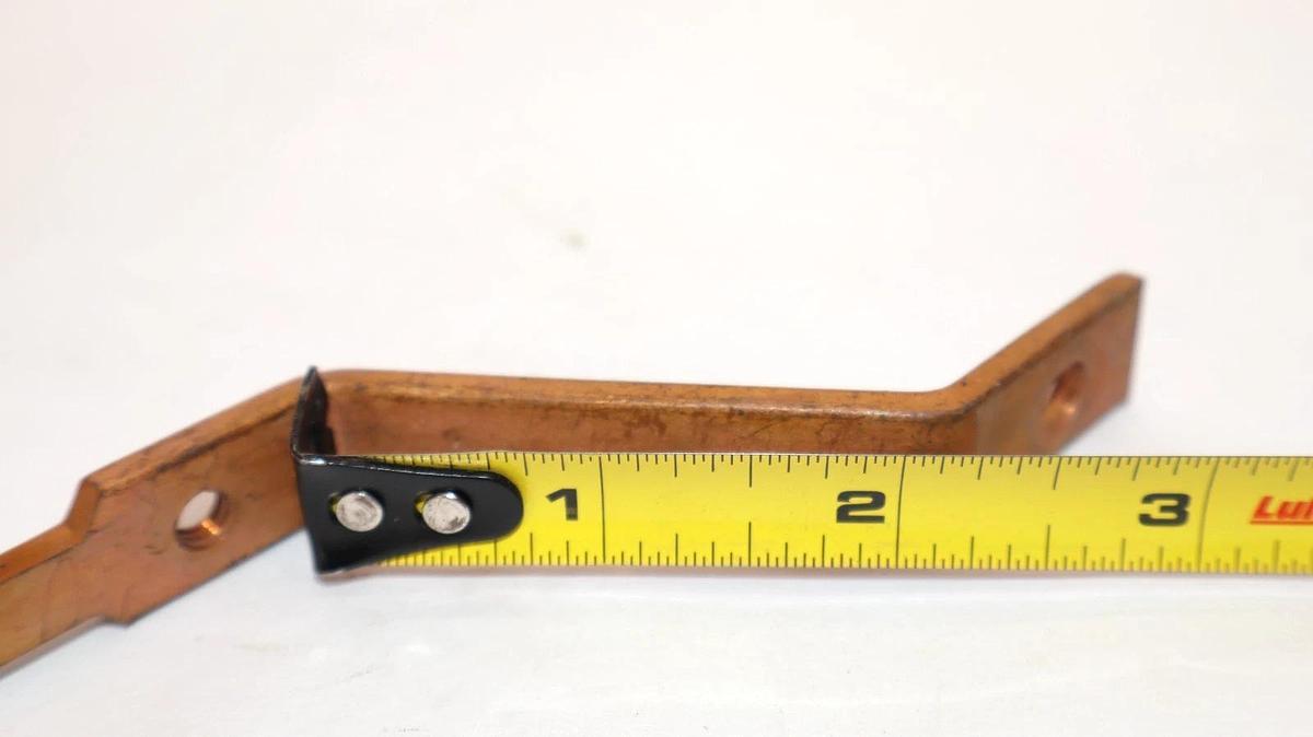 Used Buss Bar Copper 5-1/2" x 2-6/8 x 2-2/8" x 1-1/8" (Lot of 9)