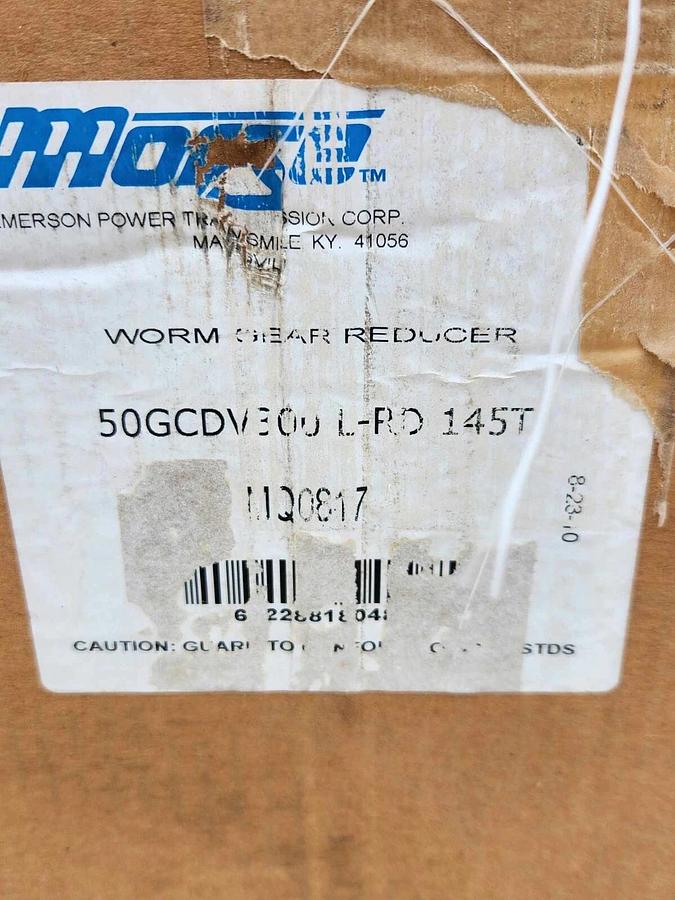 Morse Worm Gear Reducer 50GCDV 300 300:1 1.93Hp MQ0817, 50GCDV300 L-RD145T