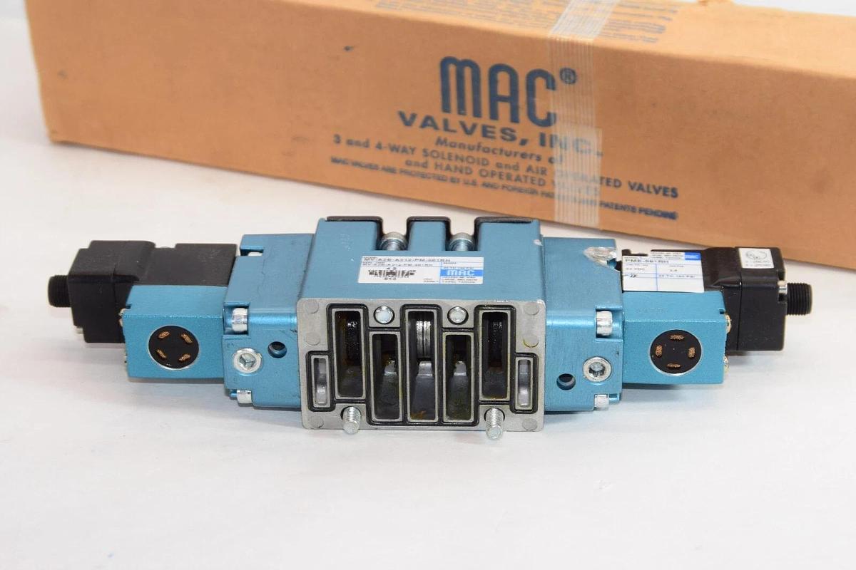 (NEW) MAC VALVES MV-A2B-A312-PM-591RH , PME-591RH Solenoid Valve *Chip, as is*