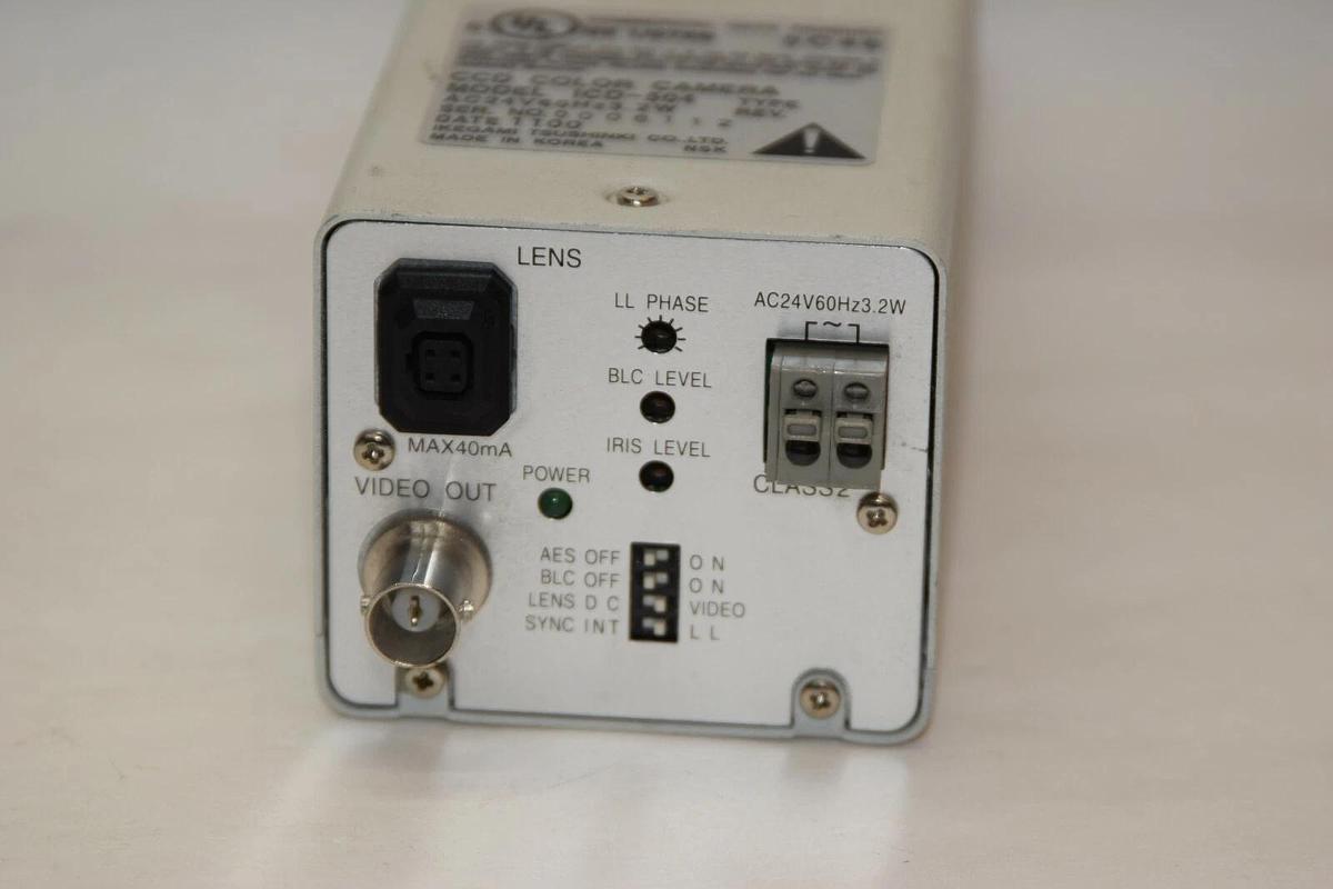 Used IKEGAMI ICD-504 24V 3.2W CCD Camera W/ Computar Megapixel 4.5-13.2mm 1:1.8 Lens