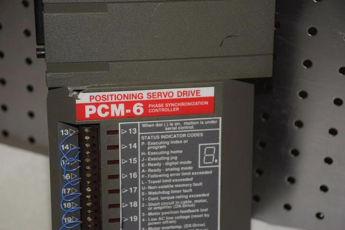 Used EMERSON PCM-6 PCM6 POSITIONING SERVO DRIVE PHASE SYNCHRONIZING CONTROLLER