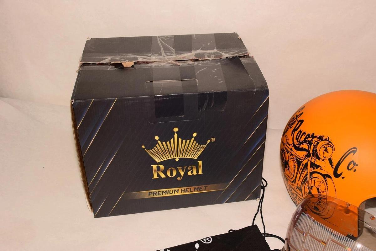 Used ROYAL M139 , FMVSS Open Face Retro / Vintage Motorcycle Helmet - Medium M