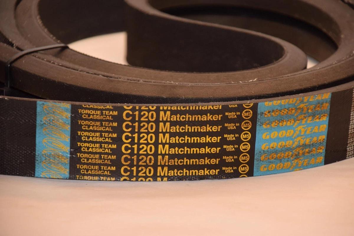 GOODYEAR C120 2-Rib Matchmaker V-Belt 2/C120 2-C120 C120/2 C120-2 USA (NEW)