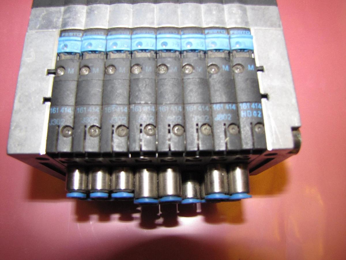Used Festo Manifold Valve Assembly CPV10-GE-MP-8 CPV-10-VI 161414 161 414  161-414