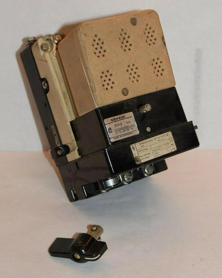 (NEW) SIEMENS Vintage 3VA6 60A 3VX160 600Vac Overload Relay