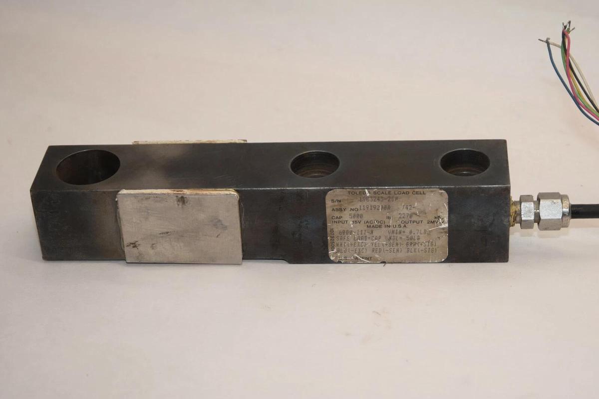 Used TOLEDO SCALE 11919200A 1983243-2SP 5000 Cap 2270lb 15V Load Cell
