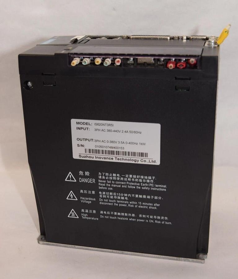 Used INOVANCE 380v IS620NT3R5I IS620NT3R51 3ph 380-440v 2.4a Out: 0-380v Servo Drive