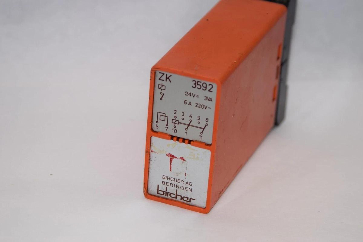 Used BIRCHER ZK3592 ZK-3592 ZK 3592 6A 240V Relay