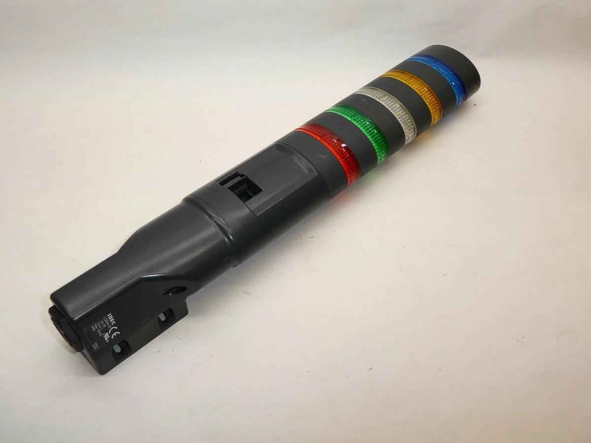 Used IDEC LD6A-W Signal Stack Light 24v Alarm Buzzer, Red, Green, White, Amber, Blue