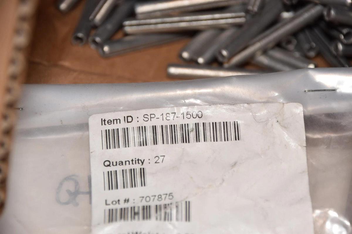 (NEW-Approx. 1800)  SP-187-1500 1-1/2" Long 3/16" Slotted Spring Pin Roll Pin