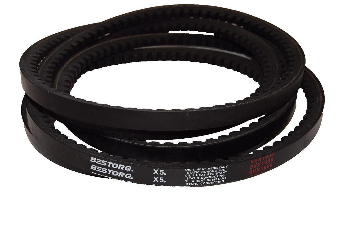 Bestorq Cogged V-Belt Belt 5VX1600 X5 Static Conducting Vbelt (New)