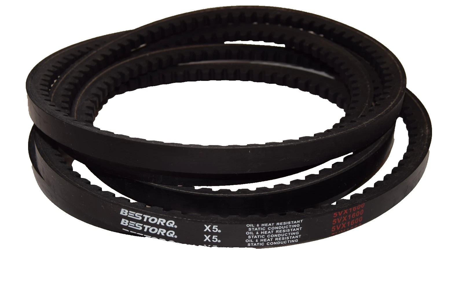 Bestorq Cogged V-Belt Belt 5VX1600 X5 Static Conducting Vbelt  (New)