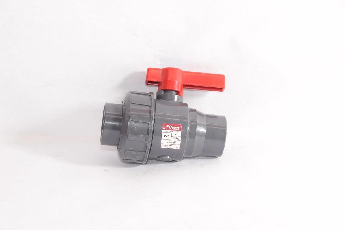 (NEW) CEPEX HAYWARD CPX32172 PVC PE EPDM 1" 150psi Single Union Ball Valve