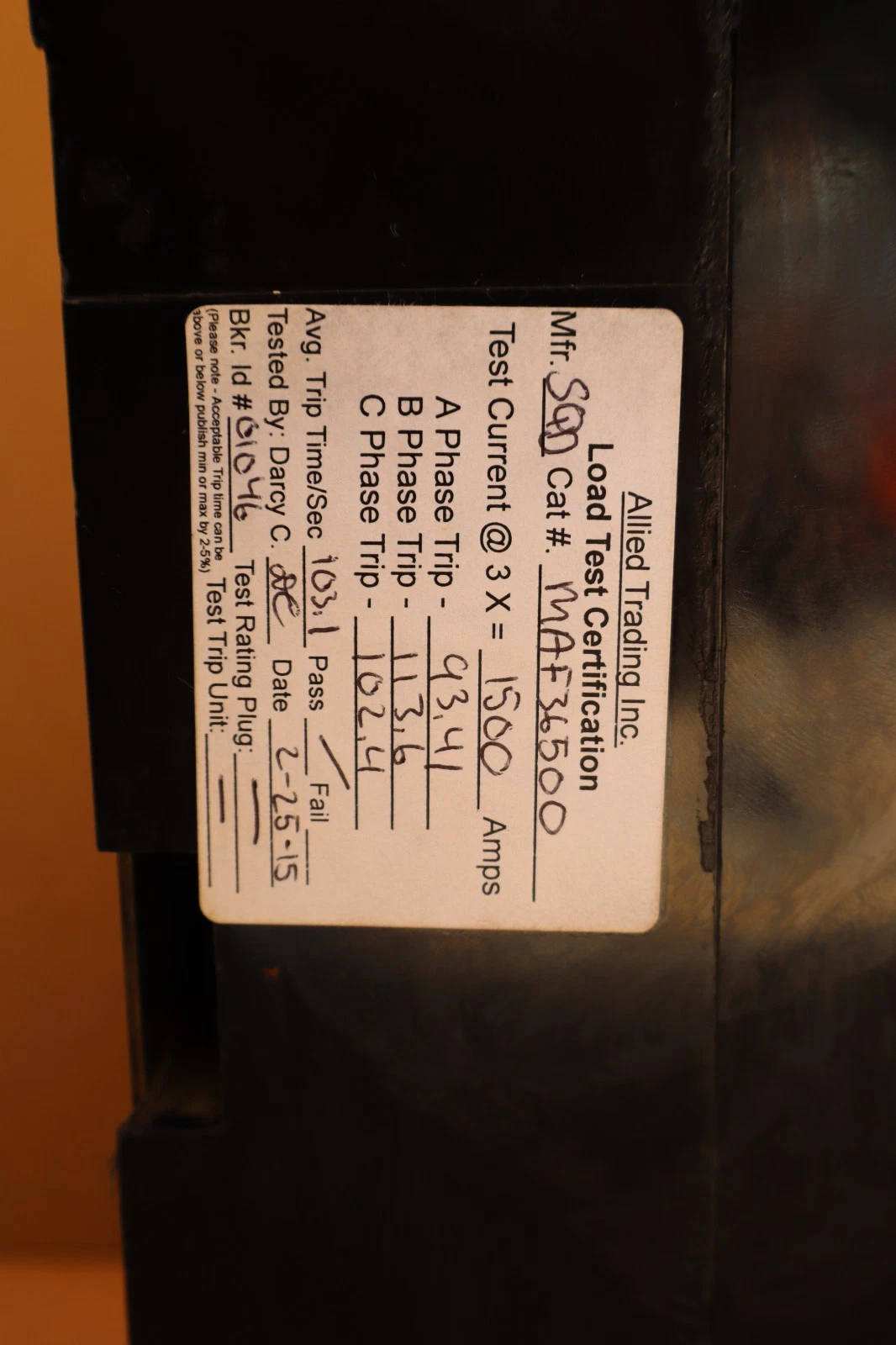 Square D Ciruit Breaker 400A MHL3640025DC1679 MHL360025DC1679 3p 3ph 600v REFURB