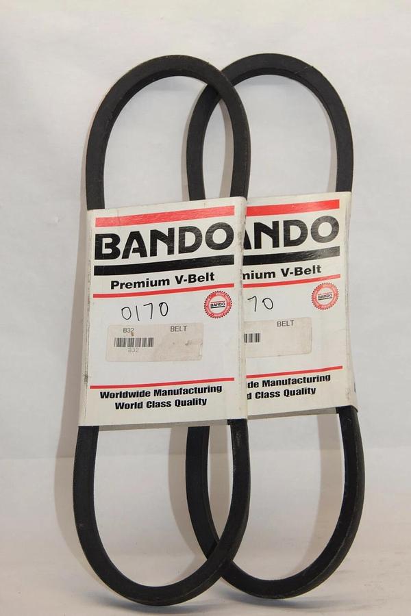 (NEW - Lot of 2) BANDO B32 B 32 Ban/Set Premium V-Belt