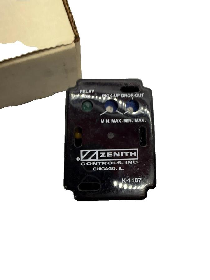 ZENITH K-1187 , K1187 ARSM-3 Solid State Voltage Sensor Relay, With Base (New)