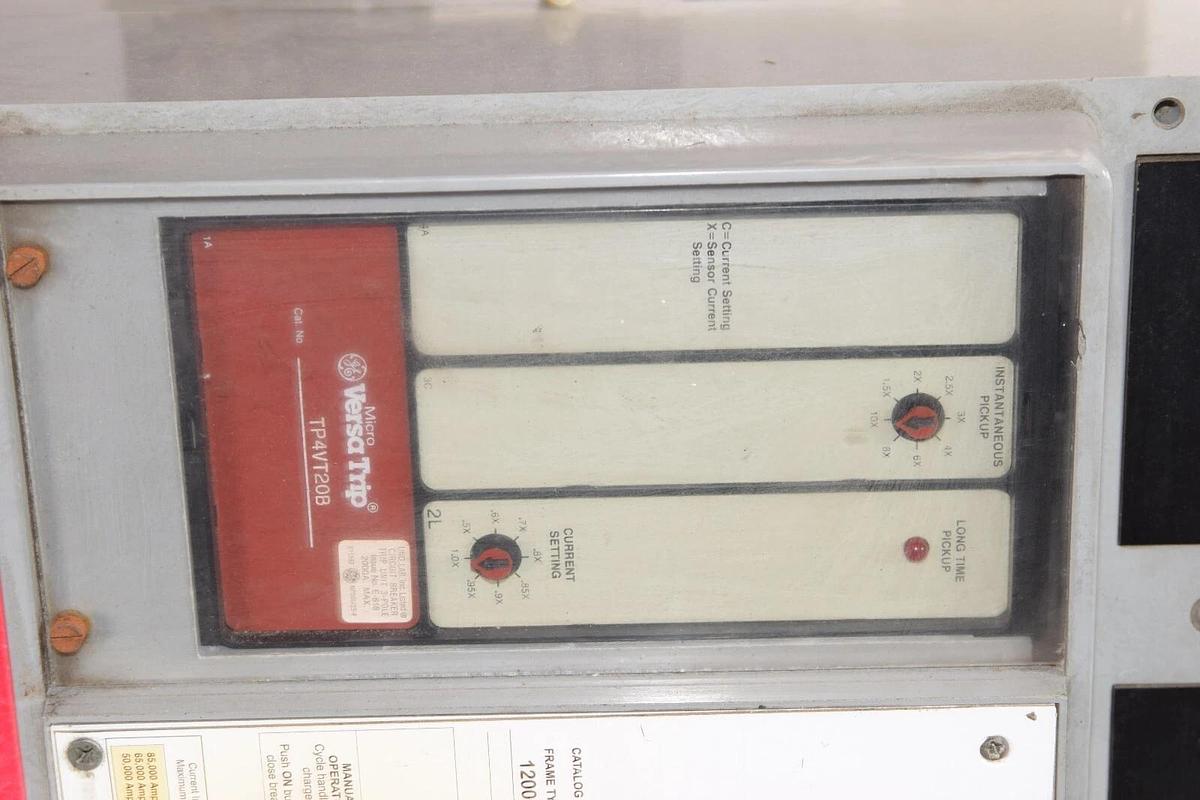 Used GE GENERAL ELECTRIC TPVVF5612B 1200A Amp 3P PowerBreak Circuit Breaker TP4VT20B