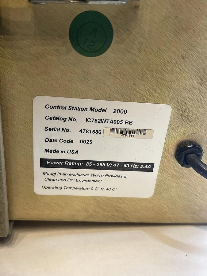 Used GE Fanuc Display Station 2000 IC752WTA005-BB Operator Interface