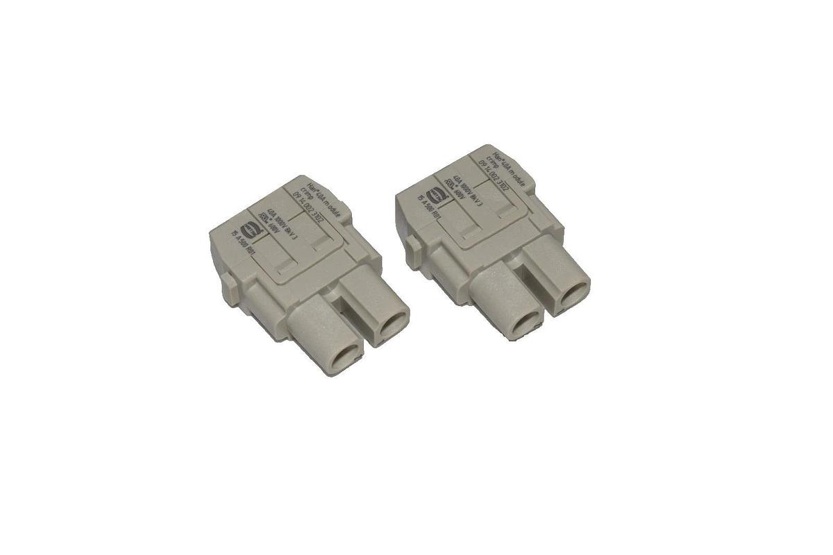 Harting Female Modular Connector Han MOD-F-C 40A 09140023102 (New - Lot of 4)