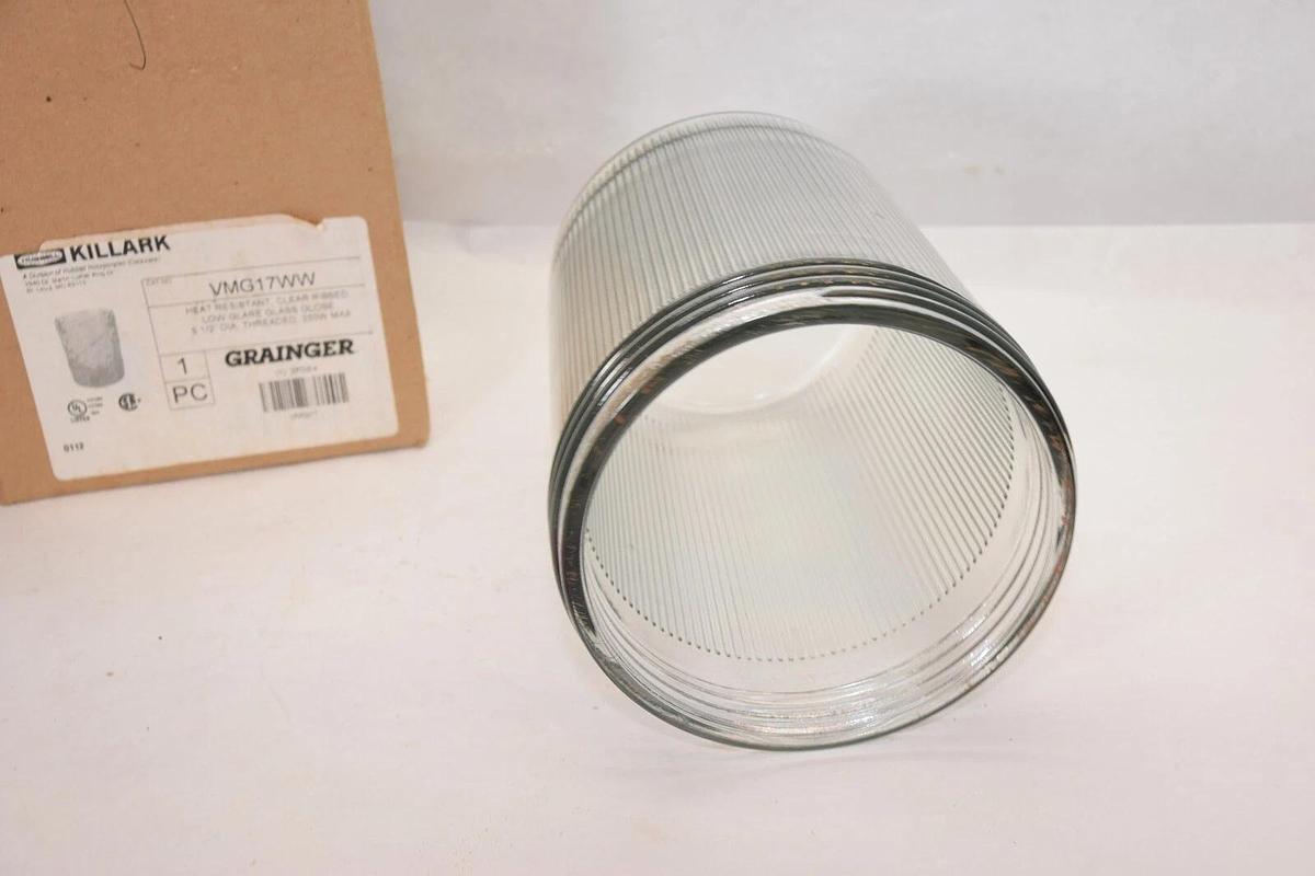 (NEW) HUBBELL / KILLARK VMG17WW 5-1/2" Dia 250W Low Glare Glass Globe