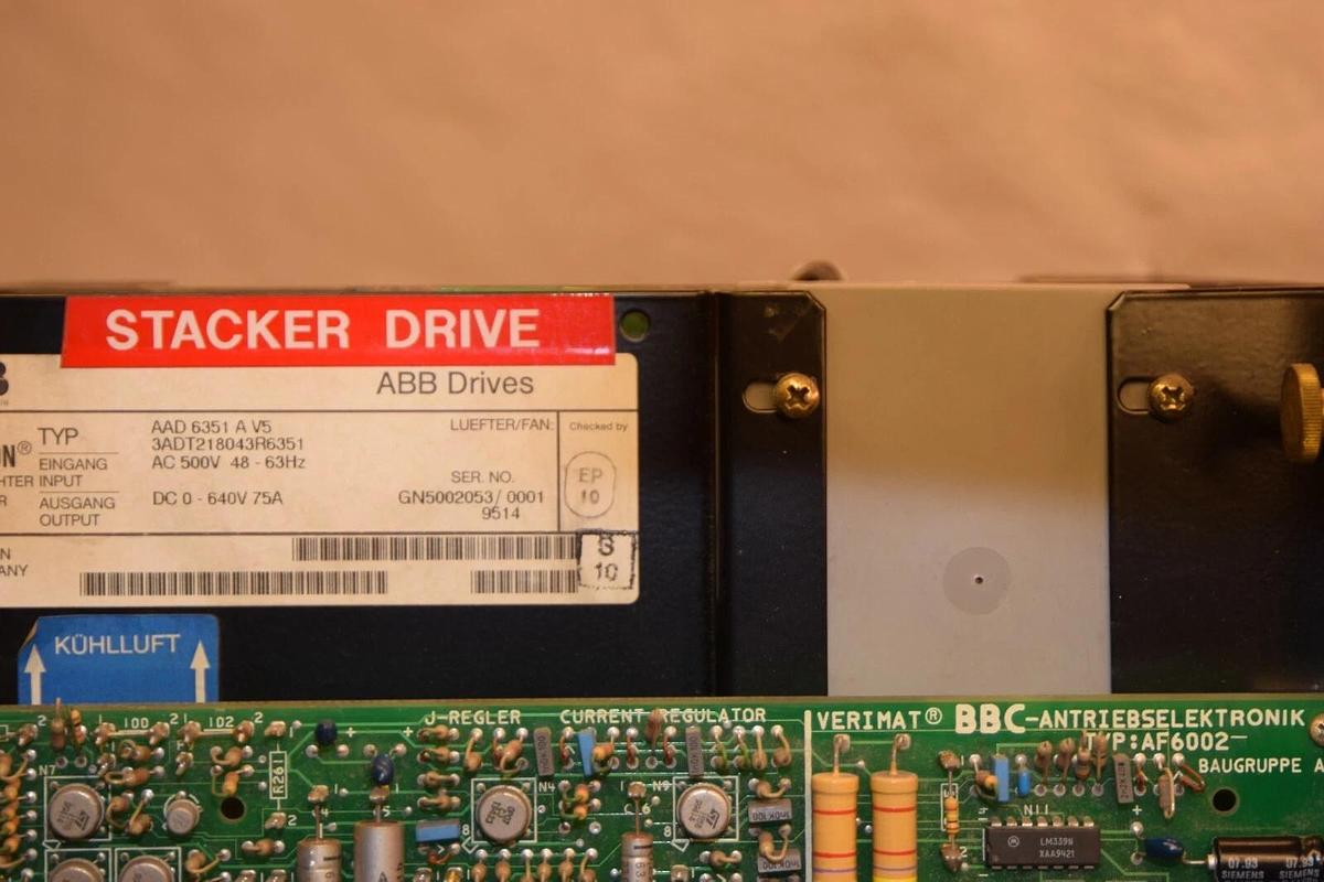 Used ABB AAD-6351A-V5 AAD6351A V5 DC DRIVE AAD 6351A V5 0- 640V 75A