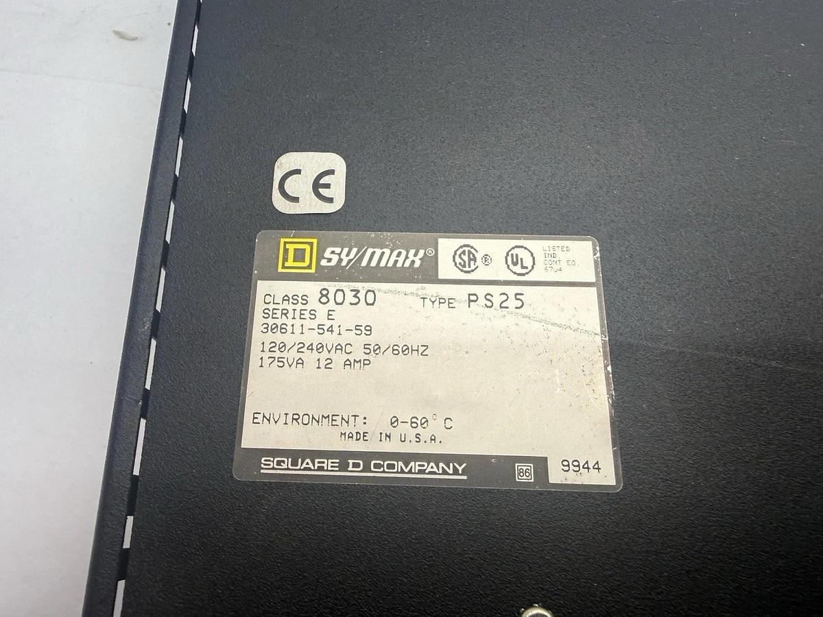 (New) SYMAX Square D 8030-PS-25 E 8030PS25 8030 PS25 ser E  Sy/max PS25