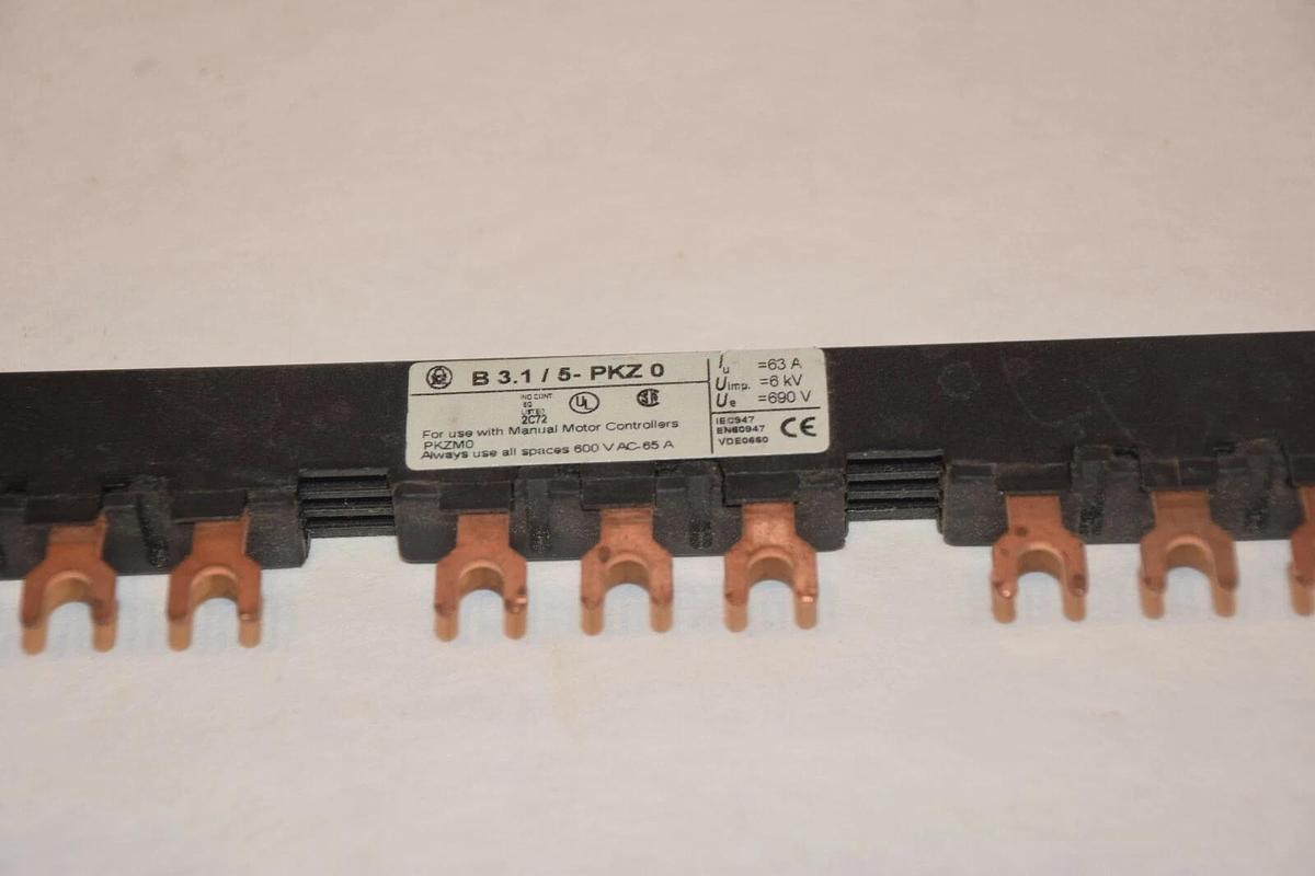 Used KLOCKNER / MOELLER B3.1/5-PKZ0 63A 690V 5 POSITION BUSS BAR
