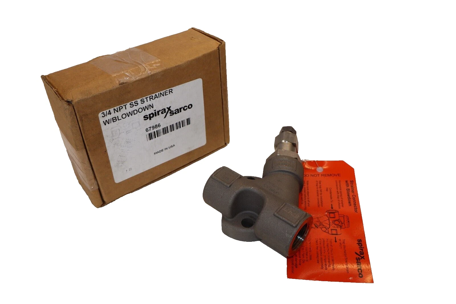 SPIRAX SARCO 67986 3/4"npt Stainless SS Strainer With Blowdown (NEW)