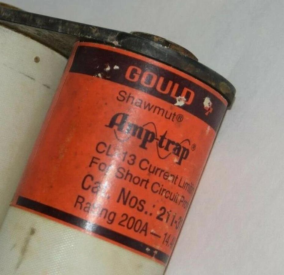 (NEW) GOULD 211-313-979 211313979 200A Amp-Trap Current Limiting Back-Up Fuse