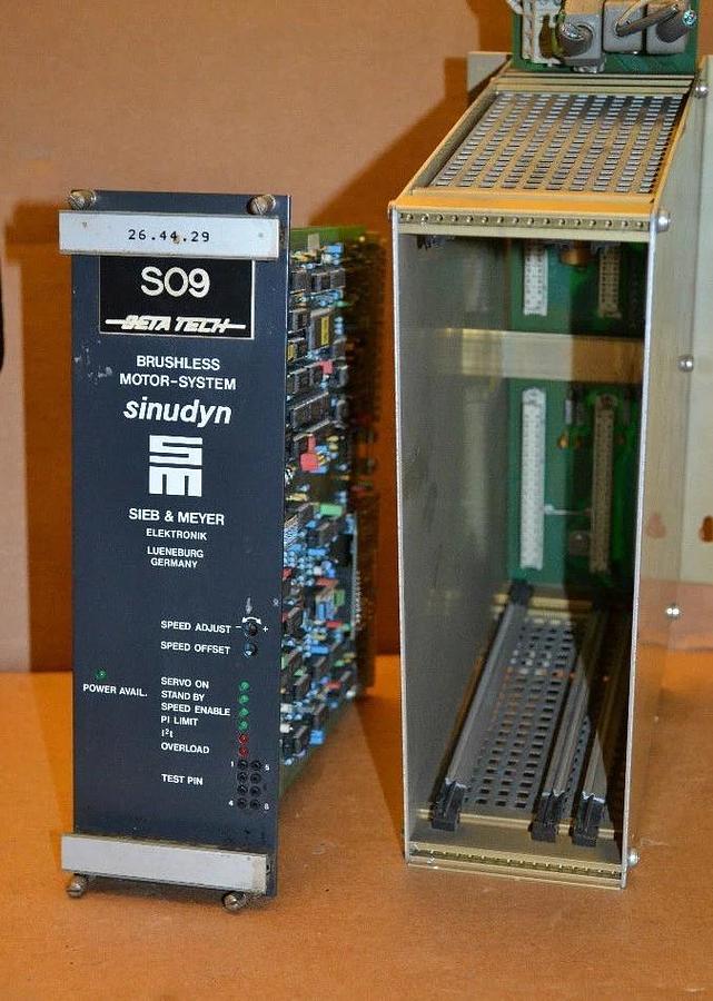 Used SIEB & MEYER BRUSHLESS MOTOR SYSTEM SINUDYN 26.44.29