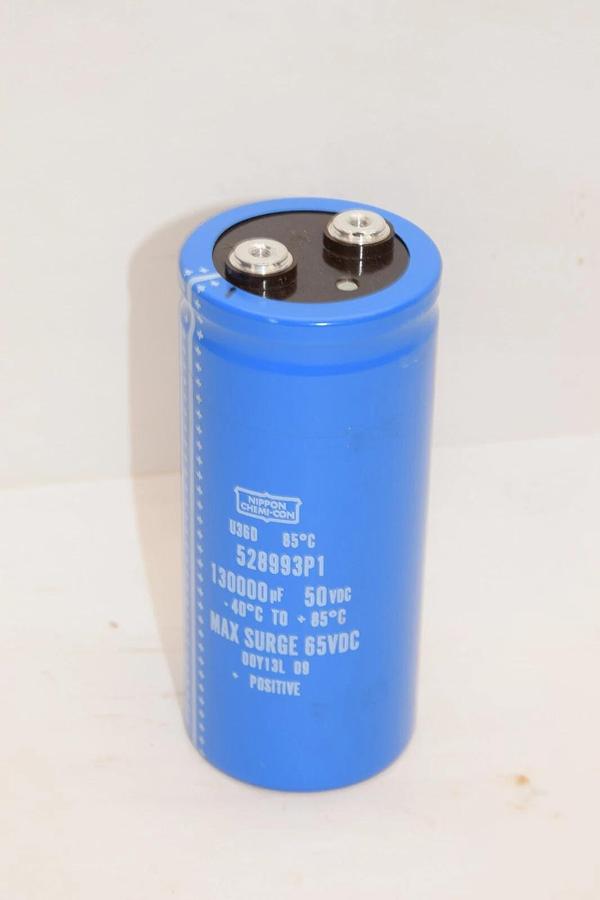 Used NIPPON CHEMI-CON 528993P1 130000uF 50Vdc Capacitor