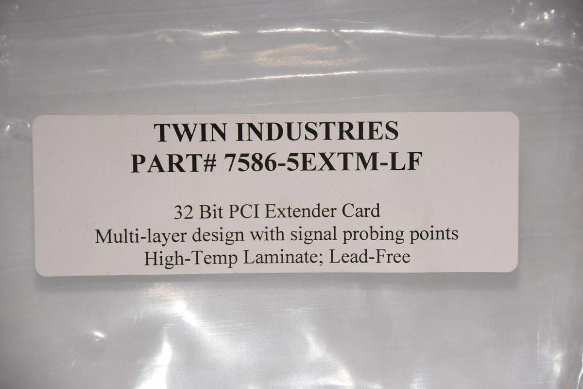 (NEW) TWIN INDUSTRIES 7586-5EXTM-LF , 75865EXTMLF 32 Bit PCI Extender Card Board