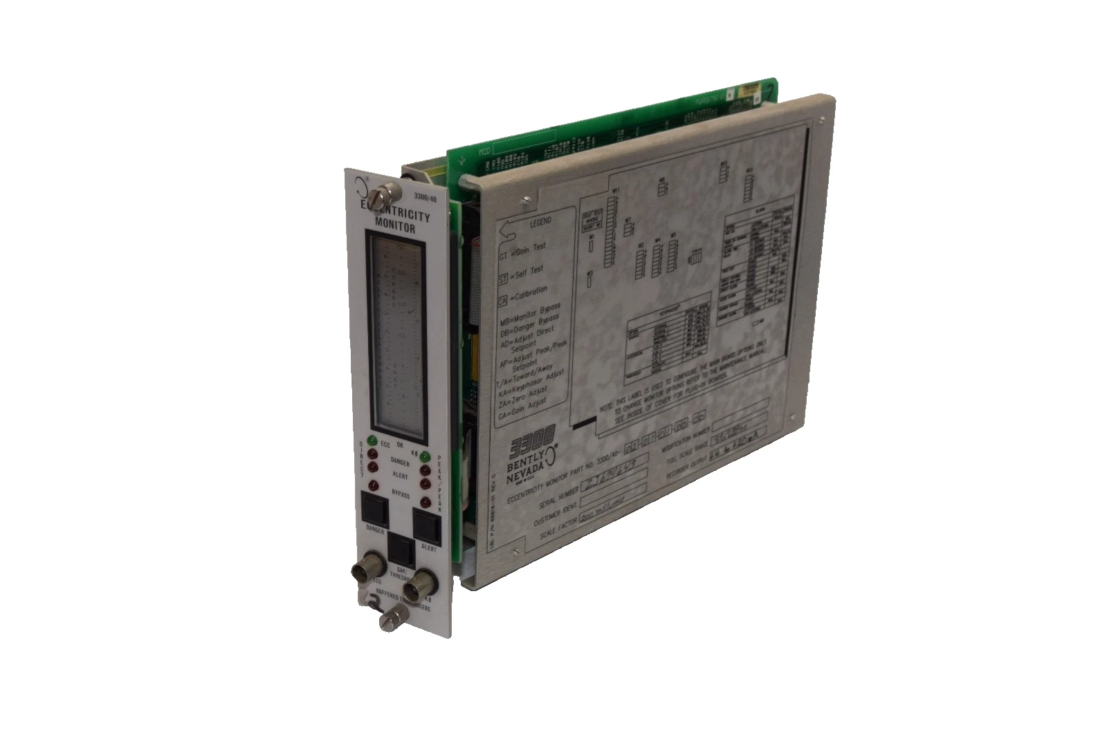 Used Bently Nevada 3300/40-02-01-01-00-00 Eccentricity Monitor Module