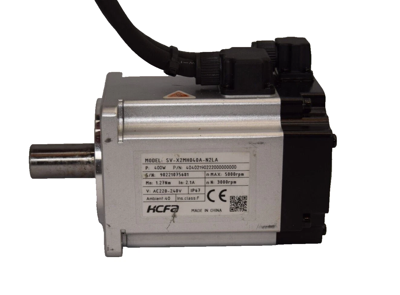 Used HCFA Servo Motor SV-X2MH040A-N2LA 40402190222000000000 400w 400 W 220-240v 2.1a
