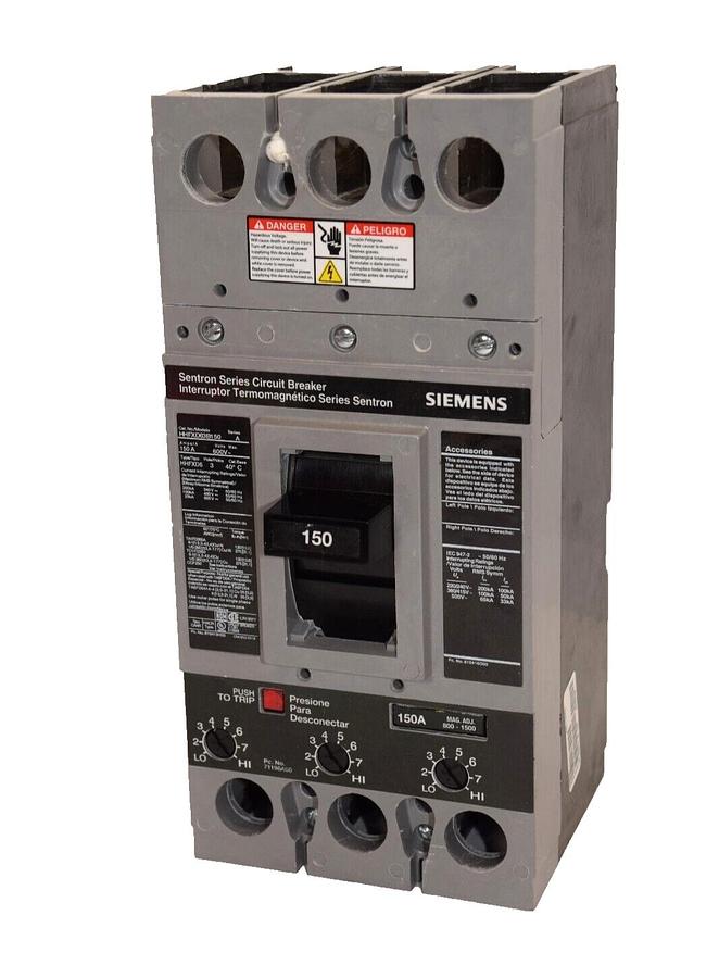Used SIEMENS / SENTRON HHFXD63B150 150A Amp Series A 600V 3Pole Circuit Breaker