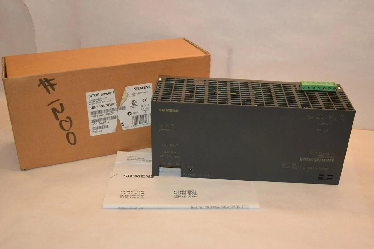 (NEW) SIEMENS 6EP1434-2BA00 Q6T5405719 24V 10A SITOP Power Supply