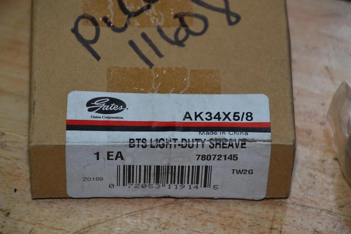 GATES AK34X5/8 AK 34x5/8 BTS LIGHT-DUTY SHEAVE NEW