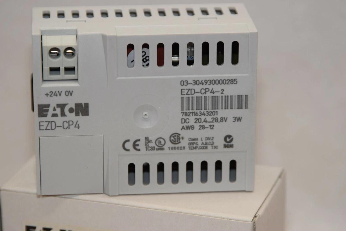 NEW) EATON EZD-CP4 EZDCP4 EZD-CP4-2 20.4-28.8V 3W 28-12Awg Communication Module