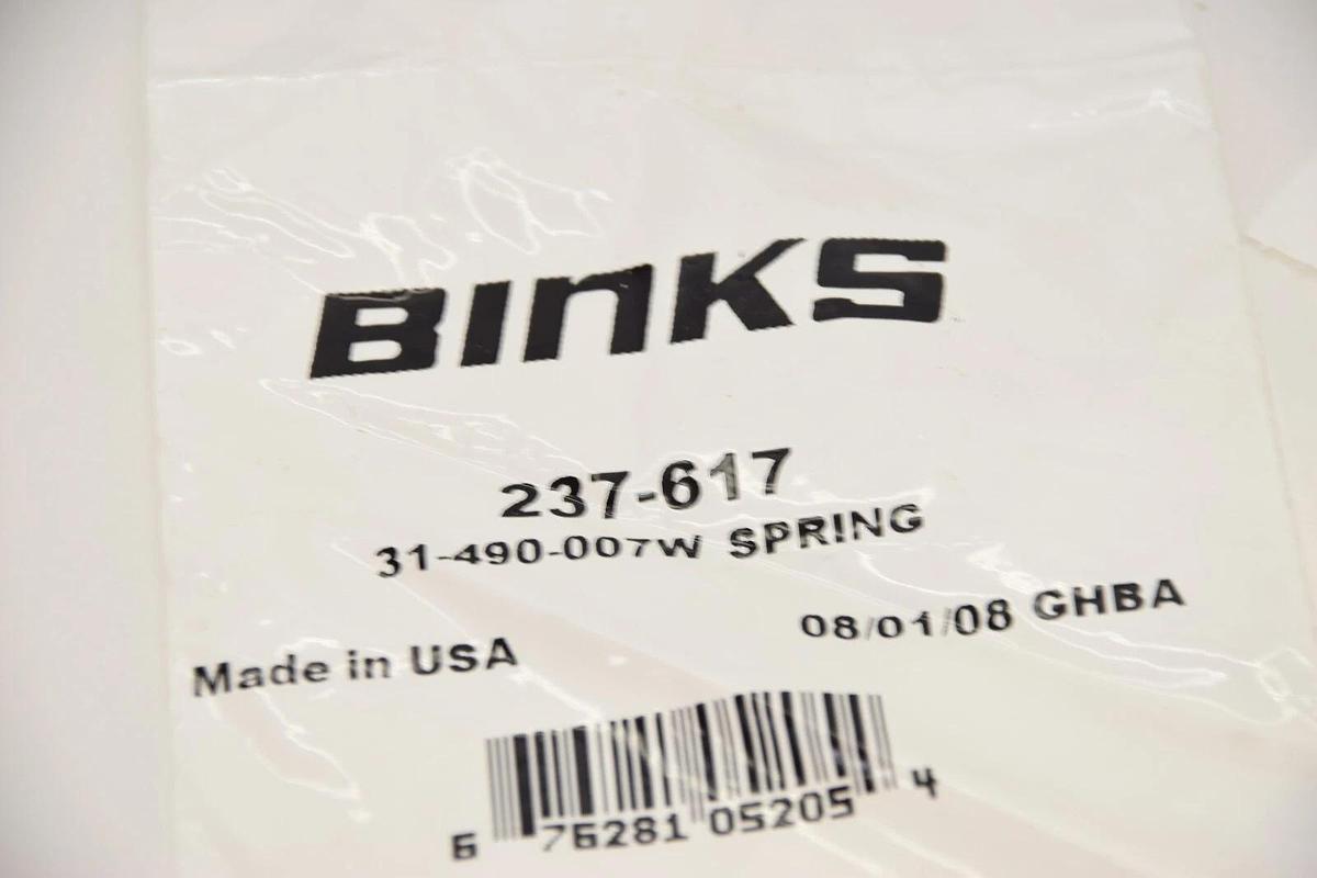 (NEW) BINKS 237-617 , 237617 31-490-007W Spring