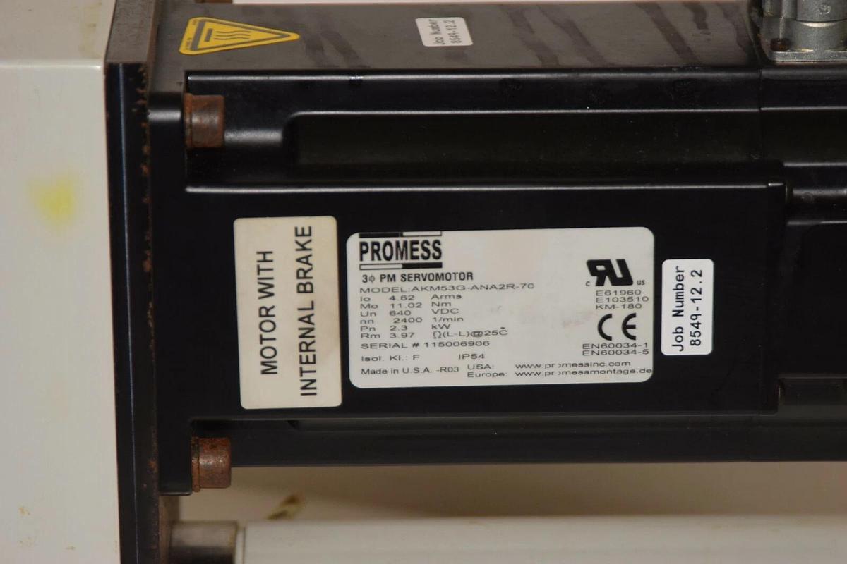 Used PROMESS 12/250/200 9002012200 EMAP Electro Mechanical Press AKM53G-ANANR-70