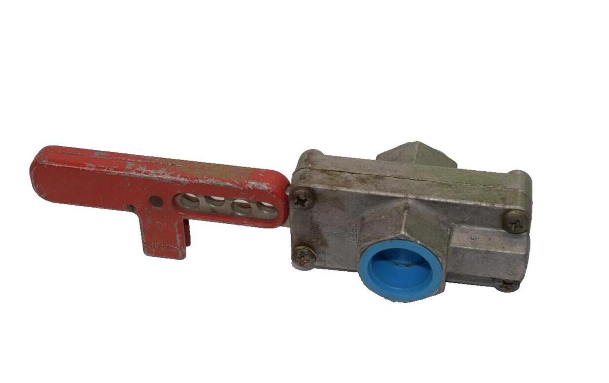 Used RM 1" npt Lock out Lockout Tag Out Tagout Valve