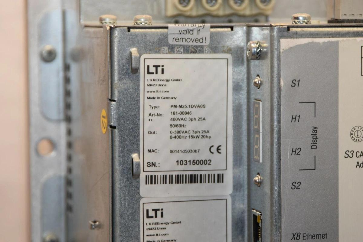 MOOG PM-M25.1DVA0S 400Vac 3Ph 25A 50/60Hz Pitchmaster II Power Supply  (NEW)