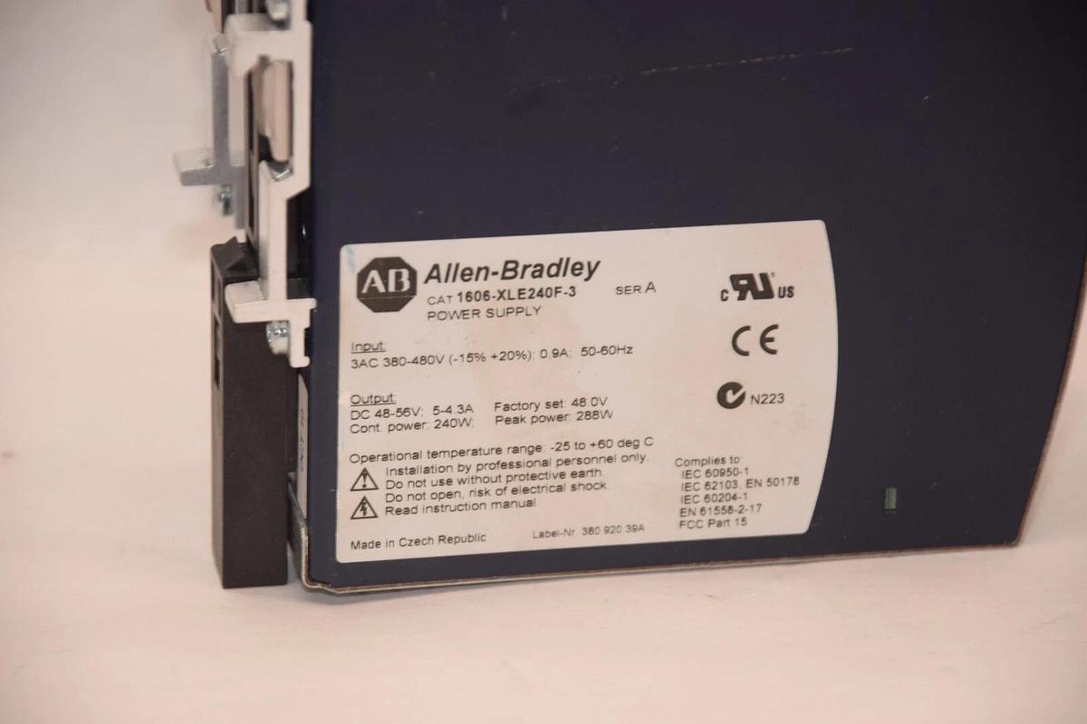 Used ALLEN BRADLEY 1606-XLE240F-3 Series A Power Supply